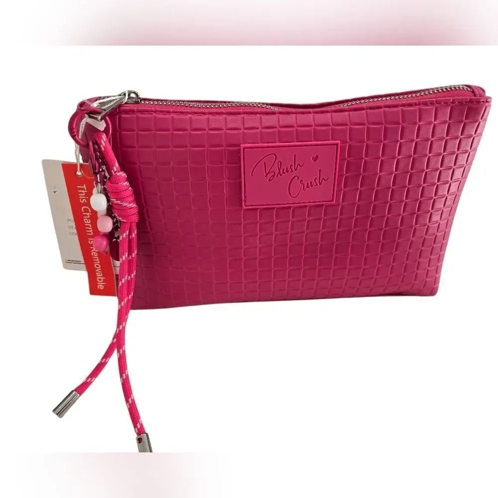 Pink Textured Women's Bag - Picture 3 of 11